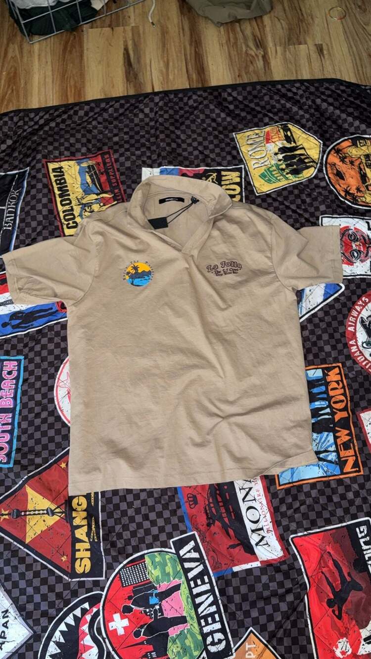 Fashion Nova La Jolla Johnny Collar Short Sleeve Polo - Taupe